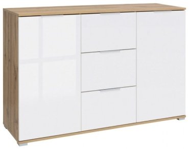 Комод Гербор Злата 006 KOM2D3S Дуб тахо белый
