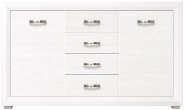 Комод Гербор Маркус 014 KOM 2D4S 151.5x38x91см белый купить,NaN