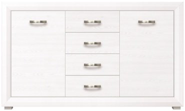 Комод Гербор Маркус 014 KOM 2D4S 151.5x38x91см белый купить,NaN