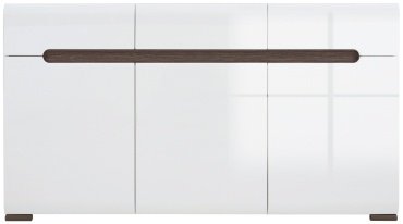 Комод BRW Ацтека KOM3D3S/8/15 150x41x84см белый купить,NaN