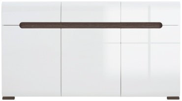 Комод BRW Ацтека KOM3D3S/8/15 150x41x84см белый купить,NaN