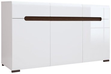 Комод BRW Ацтека KOM3D3S/8/15 150x41x84см белый купить,NaN