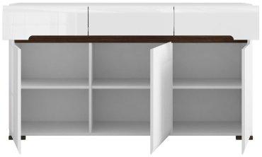 Комод BRW Ацтека KOM3D3S/8/15 150x41x84см белый купить,NaN