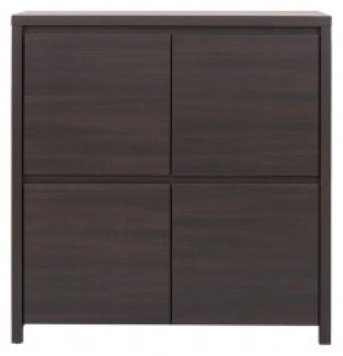 Комод BRW Каспиан 013 КОМ 4D, 105x40.5x112.5 см, черный