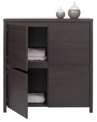 Комод BRW Каспиан 013 КОМ 4D, 105x40.5x112.5 см, черный купить,NaN