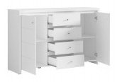 Комод Gerber Кристина KOM 2D4S 143.5x40.5x92см белый купить,NaN