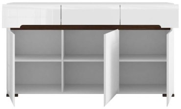 Комод Гербор Ацтека 009 KOM3D3S/8/15 магия 150x41x84см белый купить,NaN