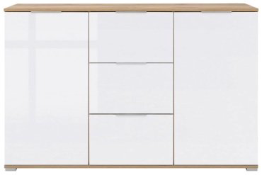 Комод Гербор Злата KOM2D3S, 135x41x86 см, ЛДСП, белый купить,NaN