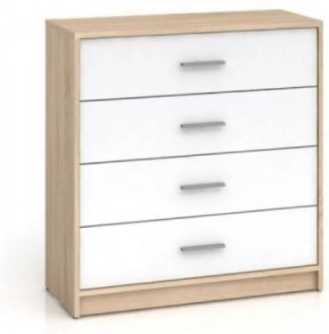 Комод BRW 80x33.5x83.5 см, ЛДСП, Непо КОМ4S - ForteMarket Комод BRW 80x33.5x83.5 см, ЛДСП, Непо КОМ4S купить,0