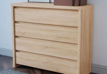 Комод BRW Каспиан 010 КОМ 4S 105x40.5x92см коричневый купить,NaN