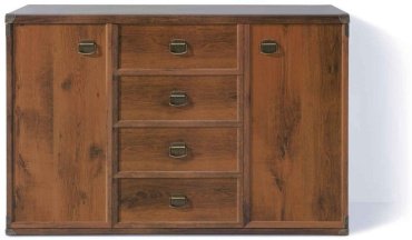 Комод BRW 130x49.5x87 см, ЛДСП, ИнJKOM 2d4s купить,NaN