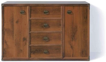Комод BRW 130x49.5x87 см, ЛДСП, ИнJKOM 2d4s купить,NaN