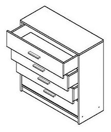 Гербор 53x77.5x35 см, ЛДСП, Офислайн KOM 4S/53/77 купить,0
