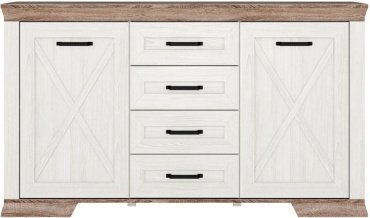 Комод Loftwood 166.5x45.5x90 см, ЛДСП, Марсель 2D4S