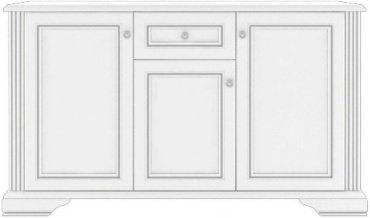 Комод Гербор Вайт 3D1S-ясень 161x44.5x93см белый купить,NaN