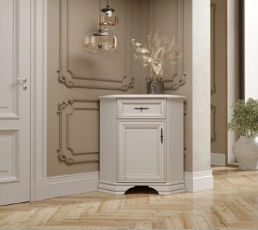 Комод Dominika Кентуки KOMN1D1SL, 59x59x90.5 см, белый купить,NaN
