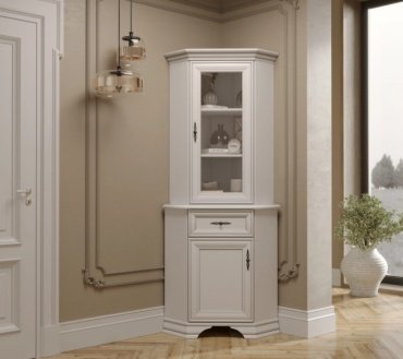 Комод Dominika Кентуки KOMN1D1SL, 59x59x90.5 см, белый купить,NaN