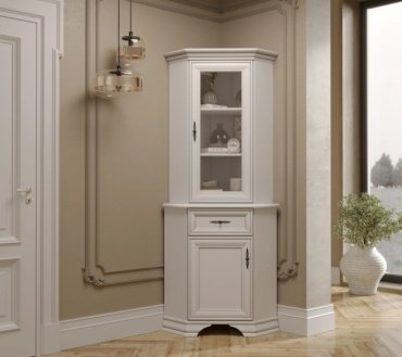 Комод Dominika Кентуки KOMN1D1SL, 59x59x90.5 см, белый купить,NaN