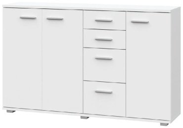 Комод Dominika FUN КД-4, 137.8x34x74 см, белый купить,NaN