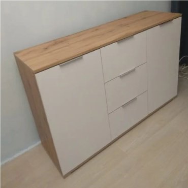 Комод Dominika Злата 006 KOM2D3S, 135x41x86 см, белый
