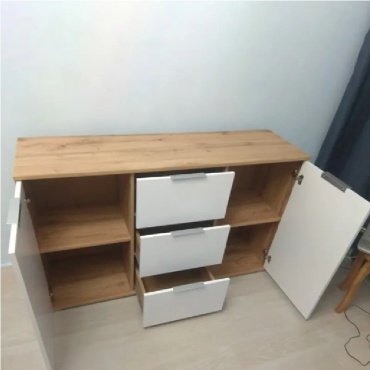 Комод Dominika Злата 006 KOM2D3S, 135x41x86 см, белый купить,0