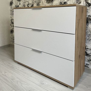 Комод Dominika Злата 005 KOM3S, 95x41x86 см, белый купить,NaN
