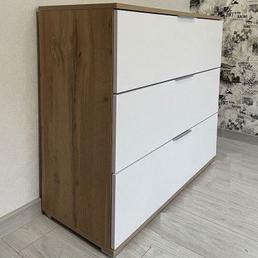 Комод Dominika Злата 005 KOM3S, 95x41x86 см, белый - ForteMarket Комод Dominika Злата 005 KOM3S, 95x41x86 см, белый купить,0