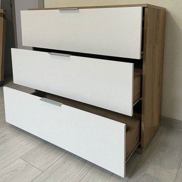 Комод Dominika Злата 005 KOM3S, 95x41x86 см, белый купить,NaN