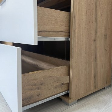 Комод Dominika Злата 005 KOM3S, 95x41x86 см, белый - ForteMarket Комод Dominika Злата 005 KOM3S, 95x41x86 см, белый купить,0