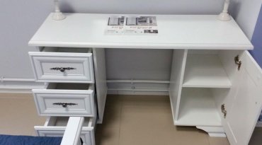 Туалетный столик Dominika Кентуки TOL 120x41x71см белый купить,NaN