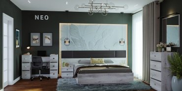 Туалетный столик Глазов NEO 125x39x87 см, ЛДСП купить,NaN