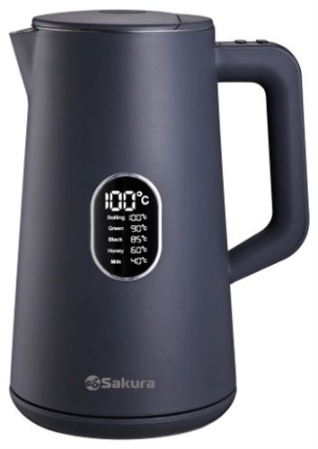 Электрочайник Sakura SA-2171G Premium серый купить,NaN
