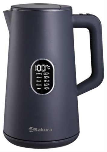 Электрочайник Sakura SA-2171G Premium серый купить,NaN
