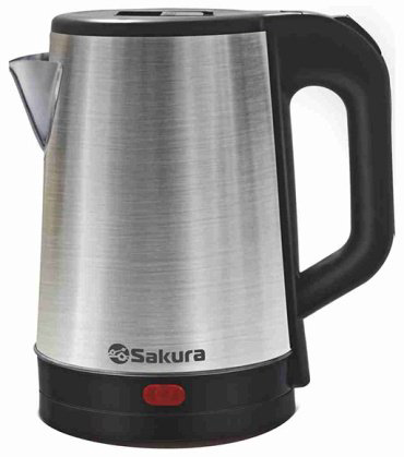 Электрочайник Sakura SA-2167 BK серебристый купить,NaN