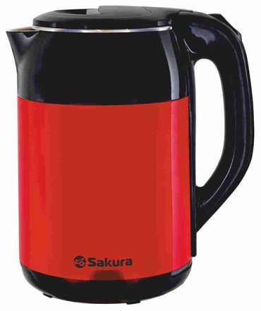 Электрочайник Sakura SA-2168 BR черный, красный