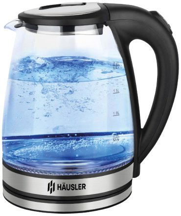 Электрочайник HAUSLER HLS-1801G черный купить,NaN