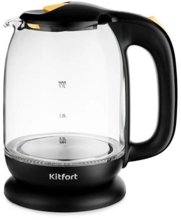 Электрочайник Kitfort KT-625-4 черный купить,0