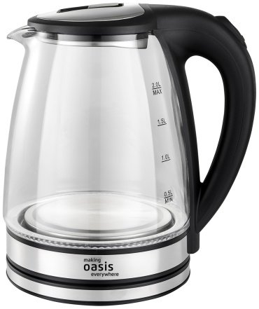 Электрочайник Oasis K-8GS прозрачный, стальной купить,NaN