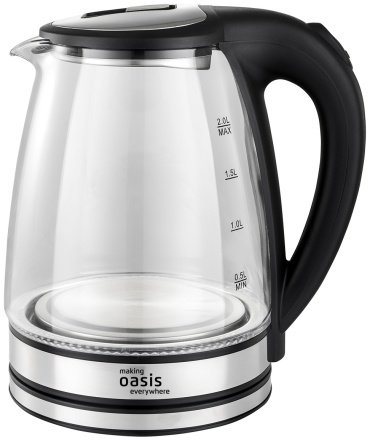 Электрочайник Oasis K-8GS прозрачный, стальной купить,NaN