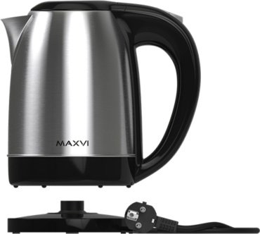 Электрочайник MAXVI KE1721S черный, серебристый купить,NaN