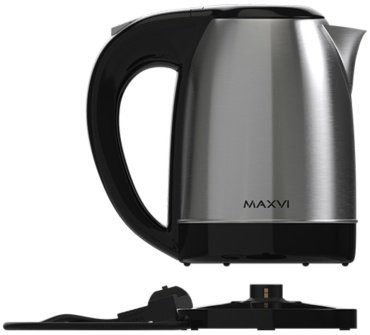 Электрочайник MAXVI KE1721S черный, серебристый купить,NaN