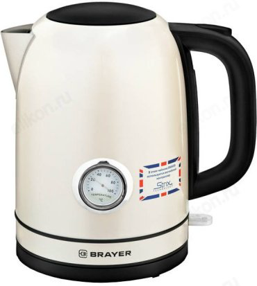 Электрочайник BRAYER BR1005YE бежевый купить,NaN