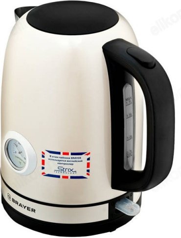 Электрочайник BRAYER BR1005YE бежевый купить,NaN