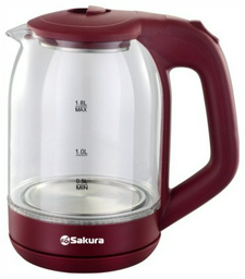 Электрочайник Sakura SA-2736R бордовый