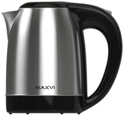 Электрочайник MAXVI KE1721S черный, серебристый