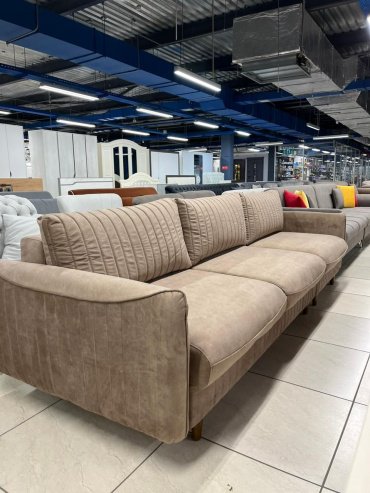 КВАНТ диван прямой МАНОККО, обивка ткань, 100х320х90 см, коричневый - ForteMarket КВАНТ диван прямой МАНОККО, обивка ткань, 100х320х90 см, коричневый купить,0