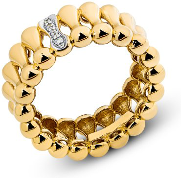 Кольцо DILIGHT JEWELRY 00432-10-030106-00_18.0 размер 18 вес 5.1 г золото, фианит купить,NaN