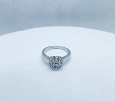Кольцо Kubachijewel РЕ612233_17.0 размер 17 вес 2.8 г серебро, фианит купить,NaN