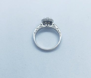 Кольцо Kubachijewel РЕ612233_17.0 размер 17 вес 2.8 г серебро, фианит купить,NaN