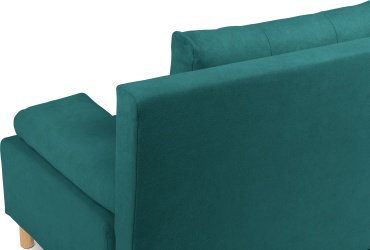 Мебель Азии диван прямой Норд, обивка велюр, 92х199х87 см, темно-зеленый купить,0